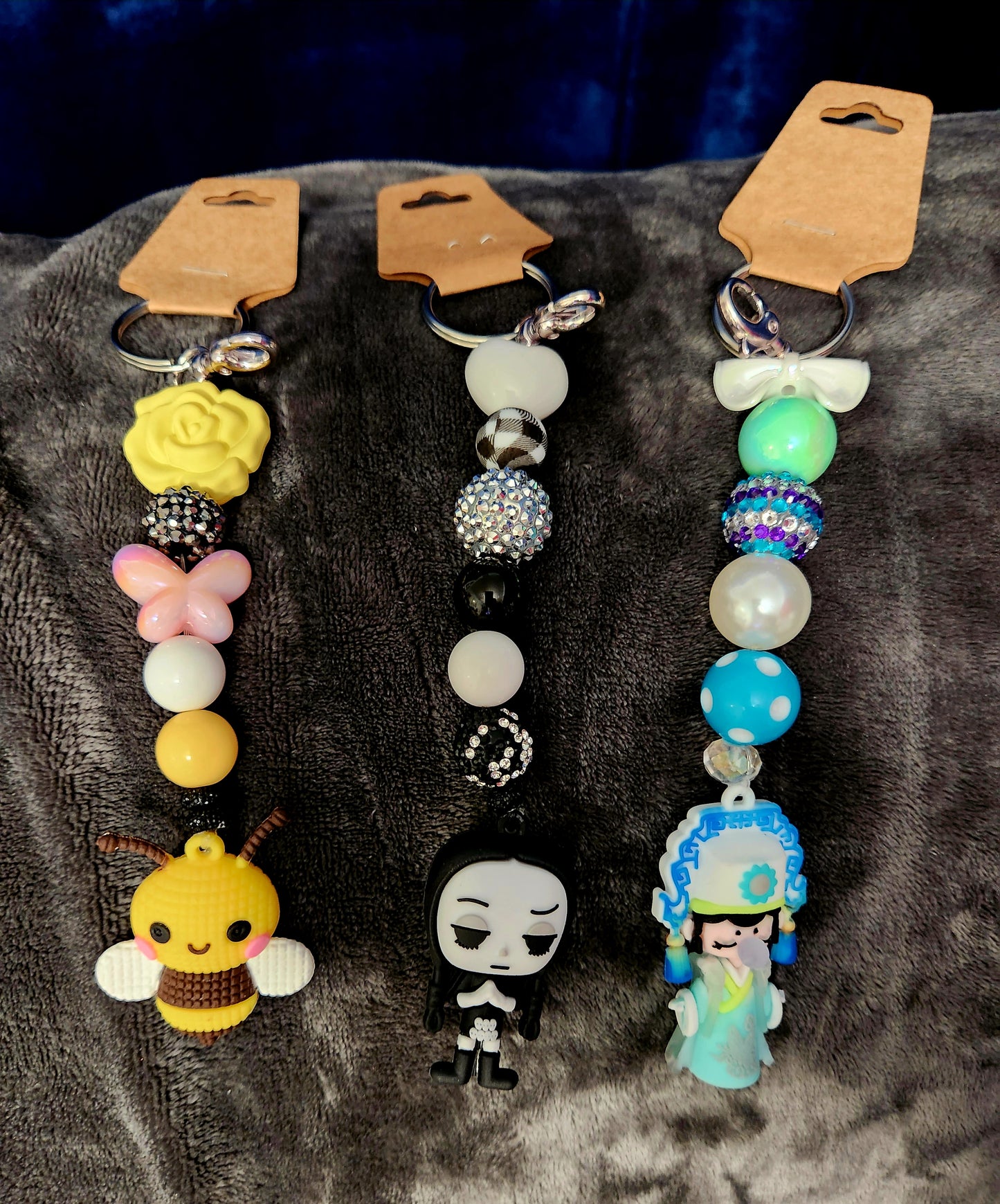 Character Keychain with small Clip